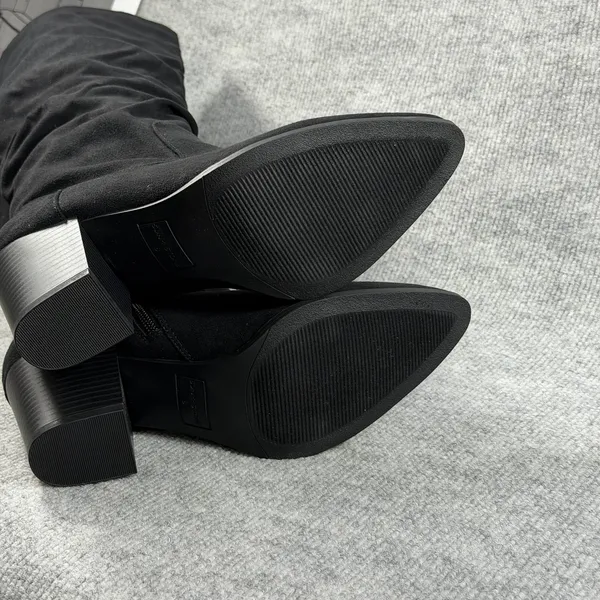 Sun + Stone Size-8M Womens Elviss Slouch‎ Knee High Dress Boots Black - Image 5