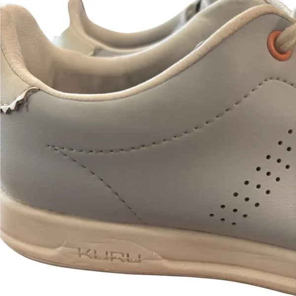 Kuru Roam Classic Court Sneaker Shoes Size 9B Leather Light Gray Women’s Comfort - Image 5