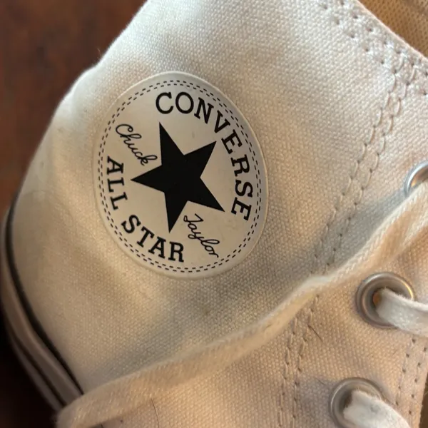 Converse Chuck Taylor All Star Platform High Top White Canvas Sneakers - Image 11