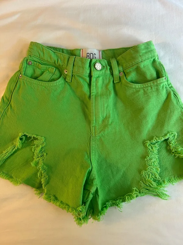 Urban Outfitters BDG Green Denim Shorts - Image 2