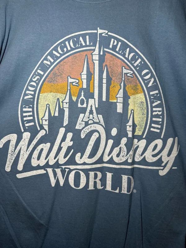 blue cotton Disney Parks Walt Disney World "The Most Magical Place on Earth" graphic t-shirt XL - Image 3