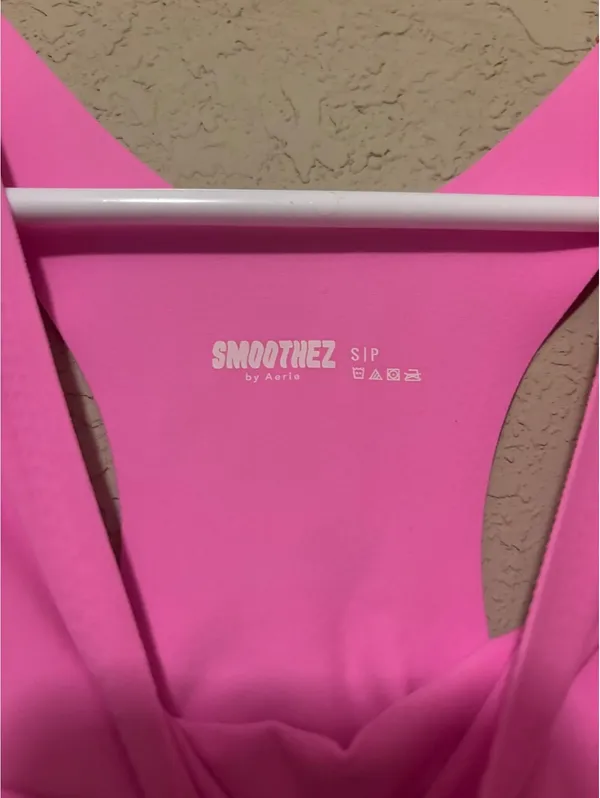 Aerlie SmoothEZ Pink One-Piece Bodysuit Size Small - Image 4