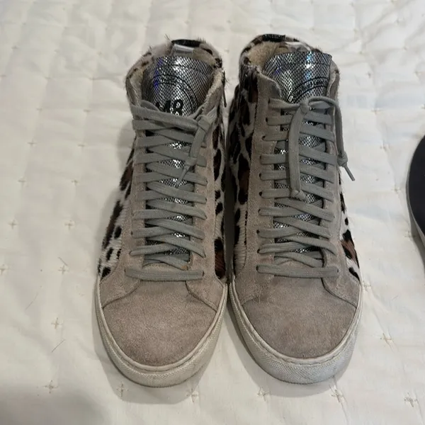 P448 ponyhair cheetah high top sneakers (7) - Image 2
