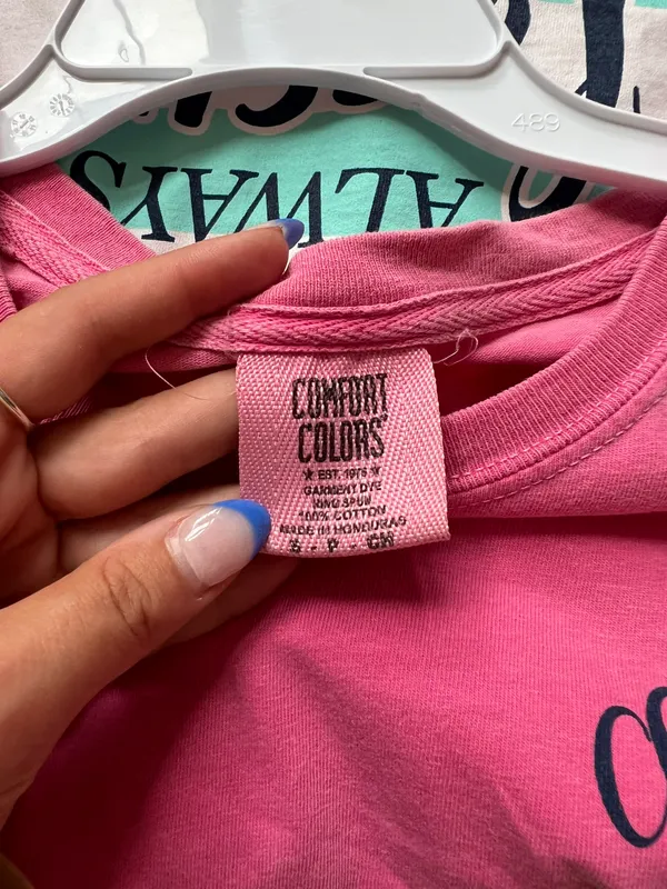 Comfort Colors Cheer T-shirt Pink Small - Image 3