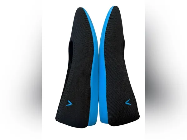 VIVAIA Ballet Flats 38.5 US 7.5 Women’s Aria Walker Black Blue Comfort Slip On - Image 4