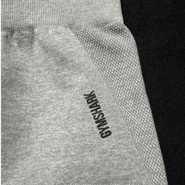 Gymshark Light‎ Grey Seamless High Waisted Workout Shorts Women's Size S - Image 5