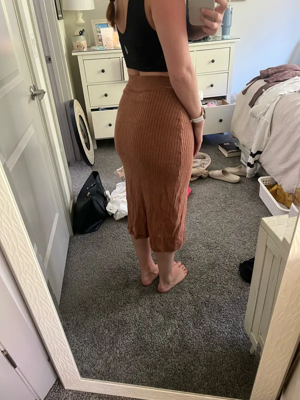 Free people brown sweater skirt  - Image 2