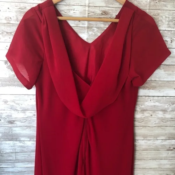 Kiki red formal back draped dress‎ Size XXL - Image 3