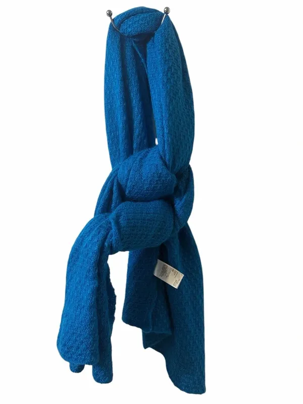 H&M Blue Oversized Scarf(One Size) - Image 3