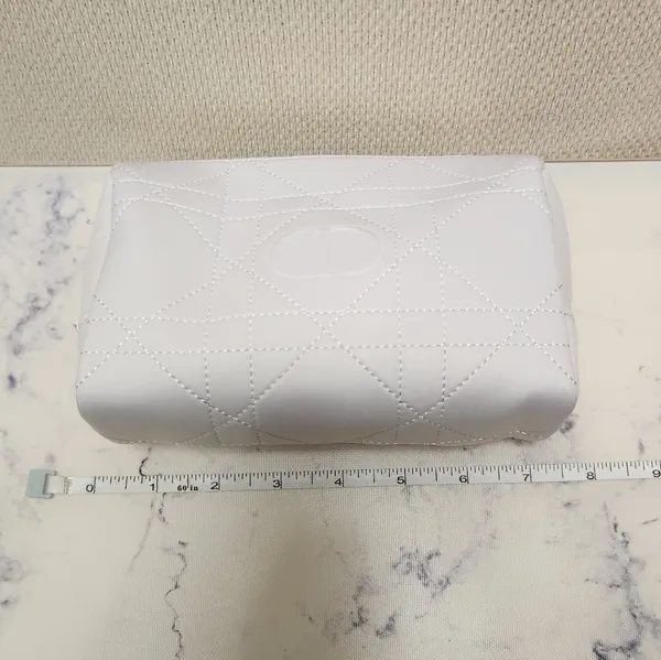 Dior Cosmetic Makeup Pouch Bag with White Zipper New No Tag - Image 8