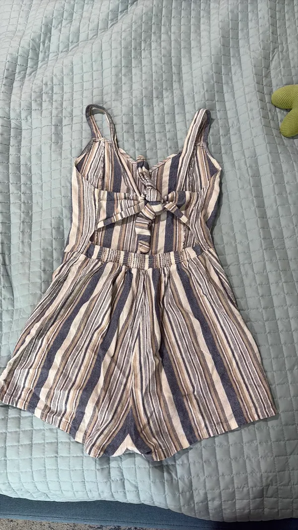 Bobi Linen Blend Romper - Image 2