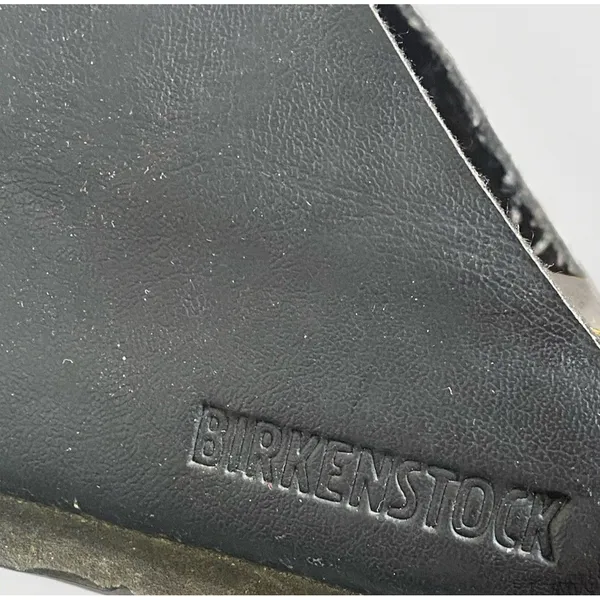 Birkenstock Arizona Sandals Women's Size 38 (US 7) Black Leather Cork Heels - Image 4