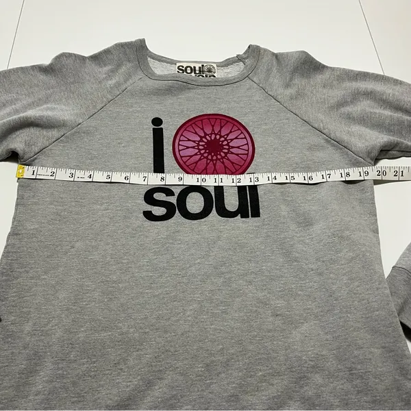 Soul Cycle Womens Size Medium Grey Gray Sweatshirt Long Sleeve‎ Cycling Athletic - Image 5