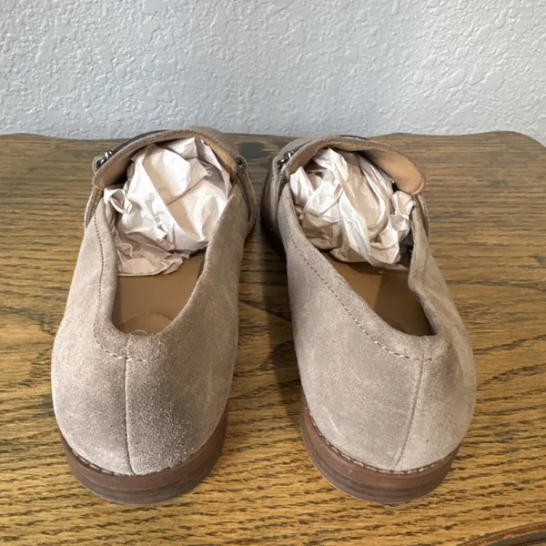 Franco Sarto Women’s Harlow Suede Loafers Beige Size 9M Preppy Office Comfort - Image 5