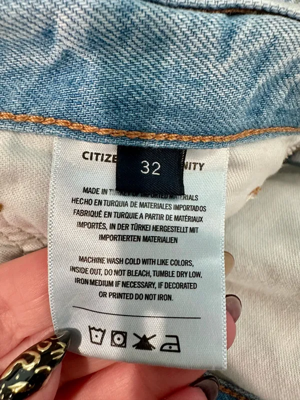 Citizens of Humanity Paloma Baggy Wide Leg Jeans 32 Light Wash - Image 6