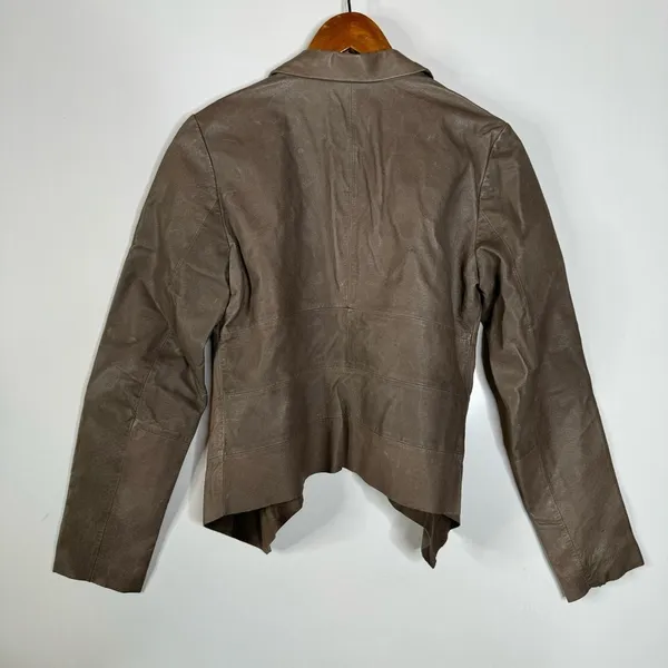 BB Dakota Brown‎ Leather Jacket Size Medium - Image 3
