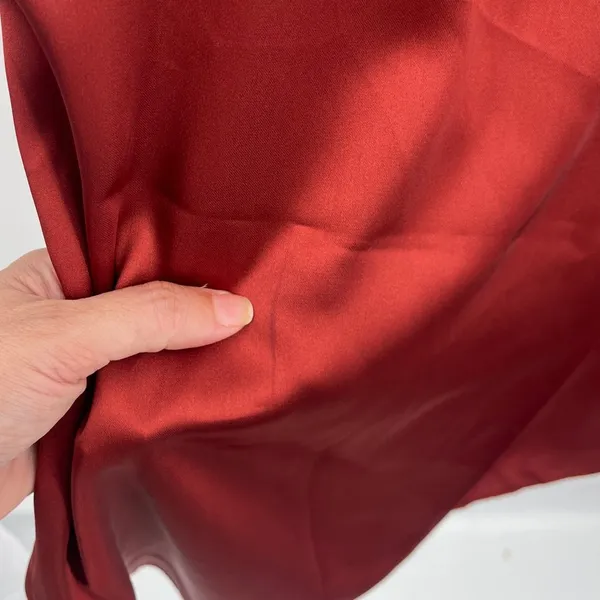 Asos Maxi Wrap Satin Skirt Sz 0 Rust Y2K Minimalist Formal Bias Sleek Modern - Image 8