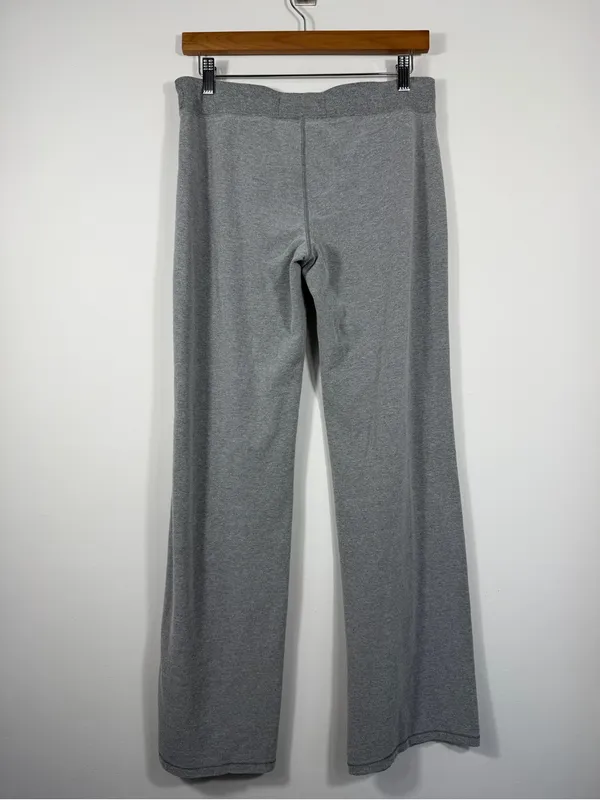 Abercrombie & Fitch Gray Wide Leg Sweatpants Logo Lounge Pants M - Image 2
