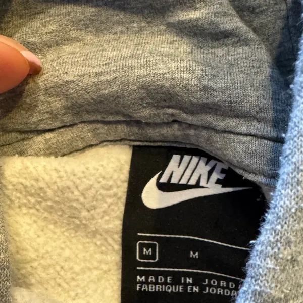 Nike Gray Hoodie Sweatshirt - Image 3