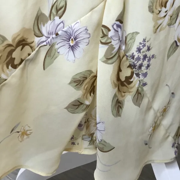 VTG Gold Crown Label Floral Dress - Image 11