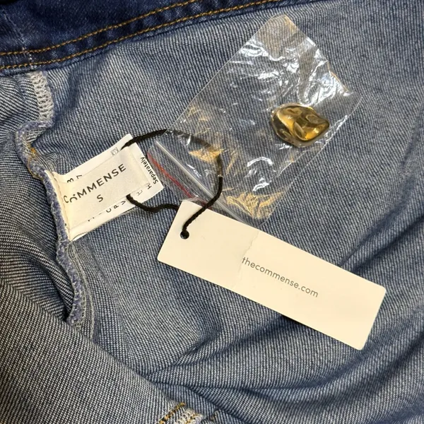 Commense Pocketed Belted Denim Dress - Image 7