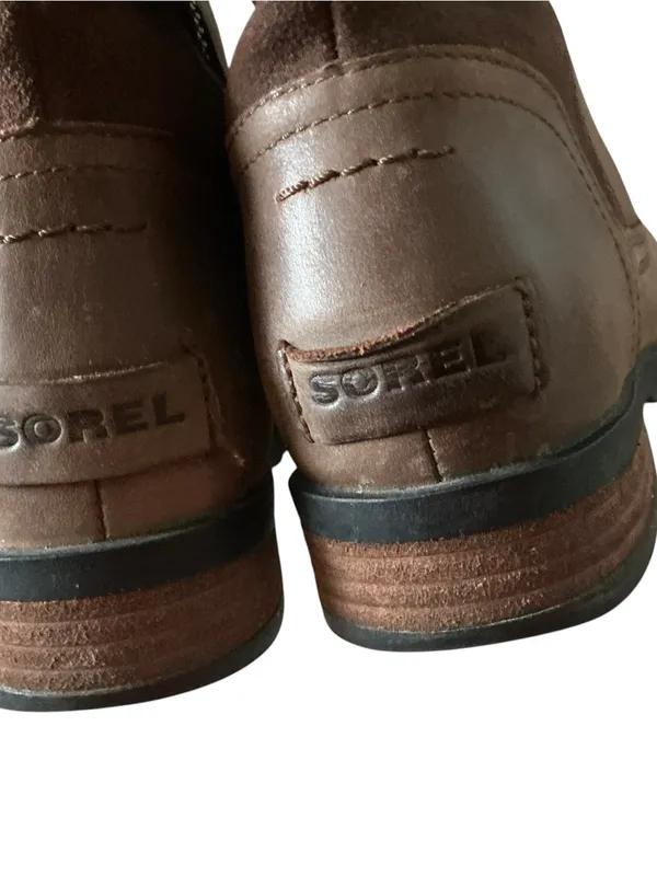 Sorel women’s Emelie tall equestrian riding boots brown waterproof leather sz 8 - Image 5