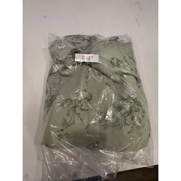 AW Bridal Penoy Pistachio Green Floral Maxi Dress US 8 V-Neck Chiffon Tie-Back - Image 12
