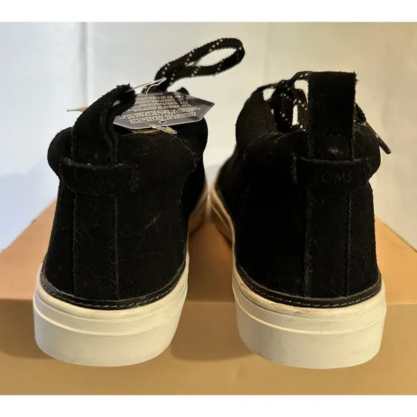 TOMS Riley Mid-Top Sneaker Women’s 9.5 Black Suede OrthoLite NWT - Image 6