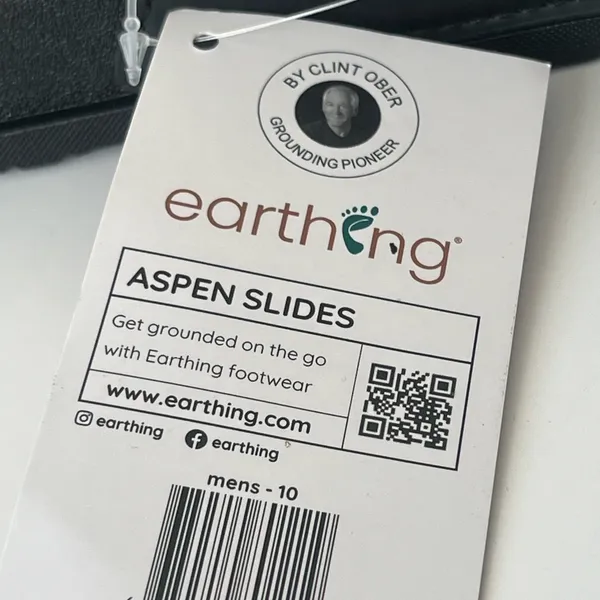 earthing ASPEN SLIDES grounding sandals NEW READ description Black Size 9 - Image 7