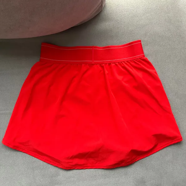 Alo Yoga Match Point Tennis Skirt Bright Red XS - Image 7