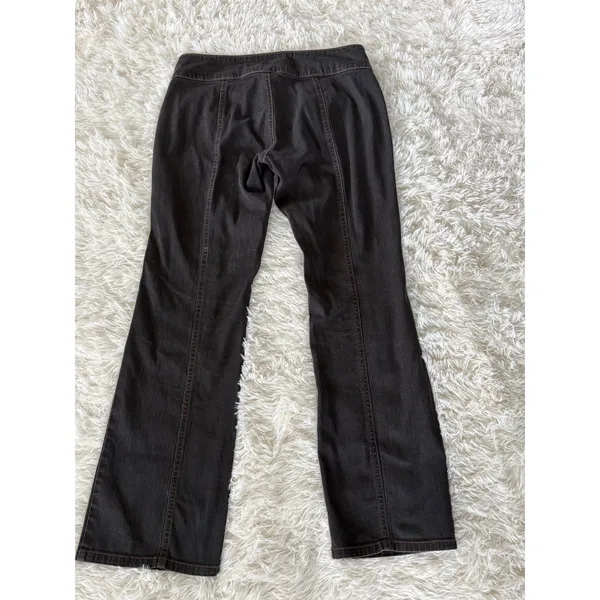 y2k GAP‎ Black Jeans Stretch Bootcut wide leg Denim Womens Size 6 - Image 2