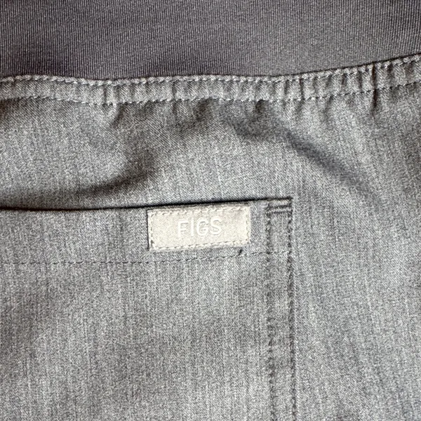 Figs Technical Collection Gray Scrub Wide Leg Bottoms - Image 5