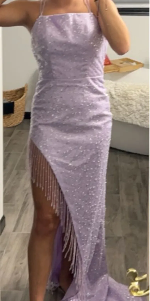 Hebeos Purple Prom Dress - Image 3