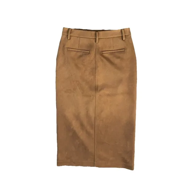 Loft Women’s Maxi Skirt 2 Faux Suede Front Slit‎ - Image 2