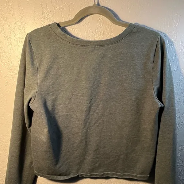 Lucy Gray Long Sleeve Top Size Large Crew Neck Causal Relaxed Fit - Image 5