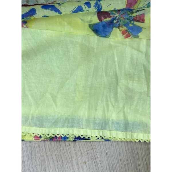 Anthropologie x Vanessa Virginia Flowy Dress Sz 0 Floral Sundress Yellow 2016 - Image 7