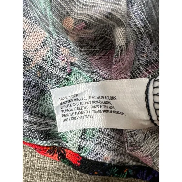Ava & Viv Floral Print Camisole Top Women Size XXL Black Red Purple Cami - Image 4