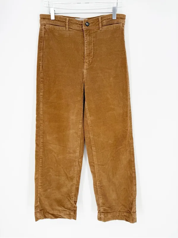 Everlane Corduroy Straight Leg Pants Women's 8 Tan Quiet Luxury - Image 2