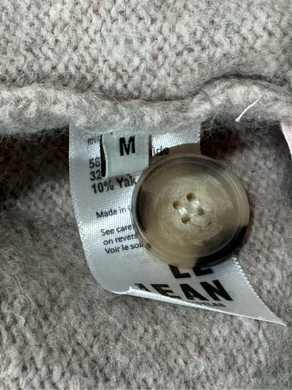 Le Jean Los Angeles Willa Alpaca/Yak Cardigan Women’s Medium - Image 4
