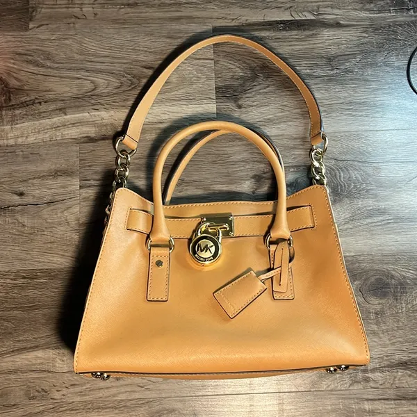 Michael Kors Tan Satchel with Gold Hardware. - Image 5