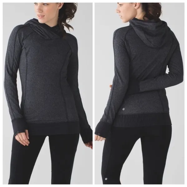 Lululemon Think Fast Pullover Herringbone size 10 - Image 2