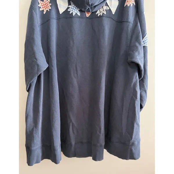 Free People Saint Sweatshirt Hoodie Tunic Top Embroidered Oversized‎ Size Small - Image 6