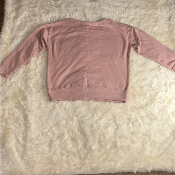 Vintage Victoria's Secret Blush Crew Neck Sweat Shirt - Image 3