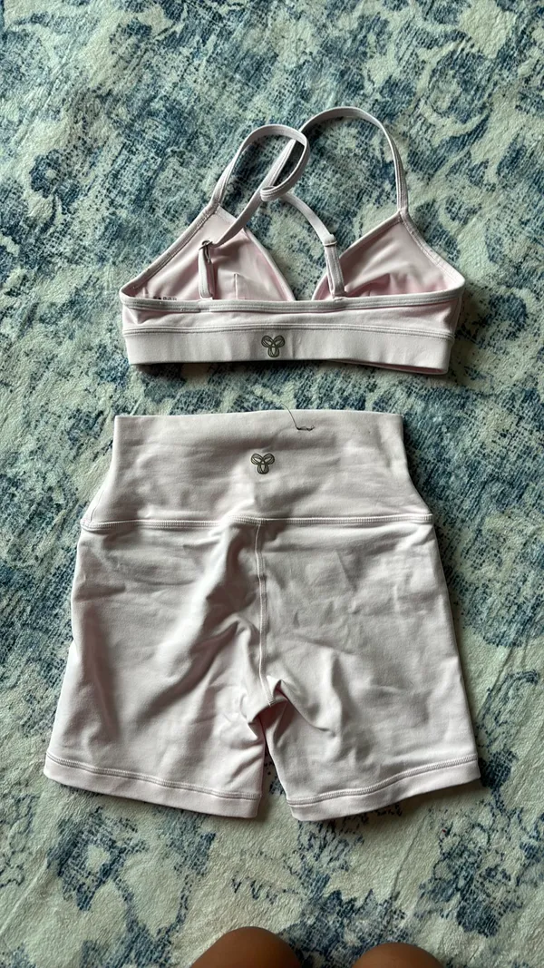 Aritzia biker shorts and bra set - Image 2