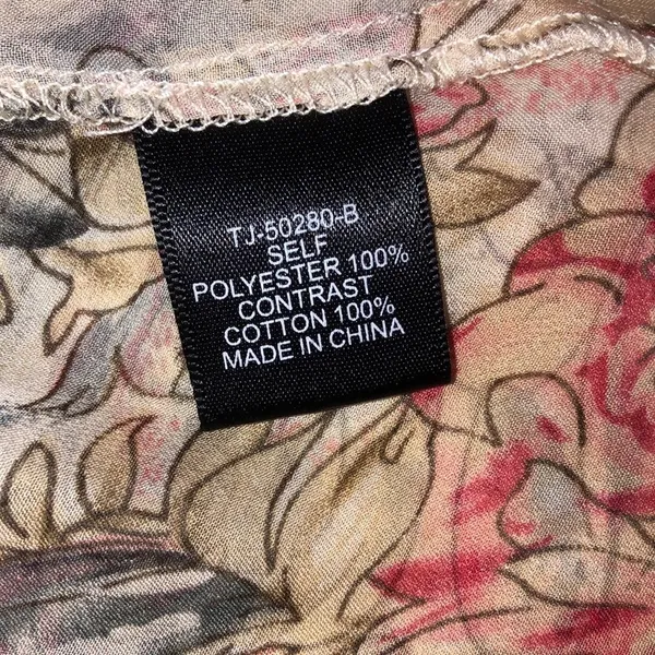 Karlie size medium oversized floral boho top - Image 4