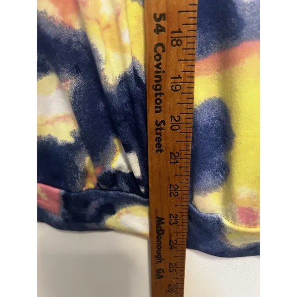 Bobbie Brooks XL Colorful Abstract Half Zip Pullover Stretch Women’s Top Lounge - Image 11