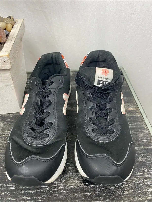 New Balance Black Tropical Hibiscus 515 Athletic Sneaker Shoes 7.5 - Image 2