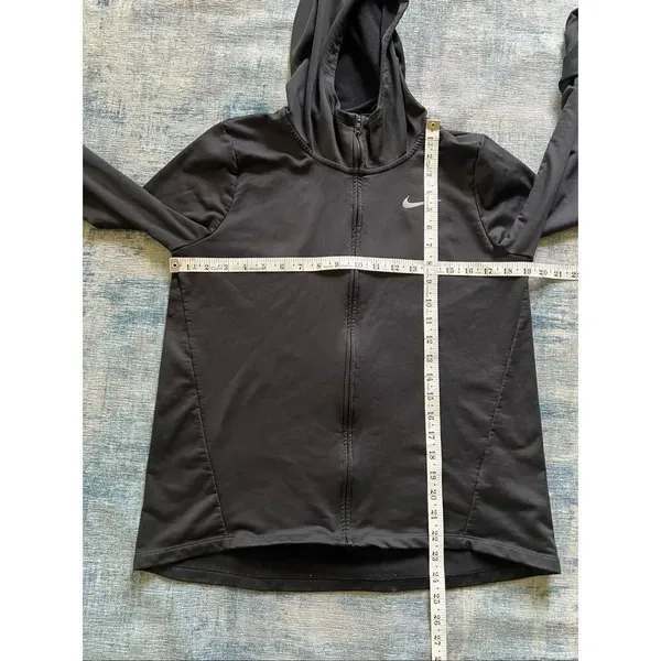 Nike Black Zonal Cooling Relay Running Hoodie Women's Medium - Image 9