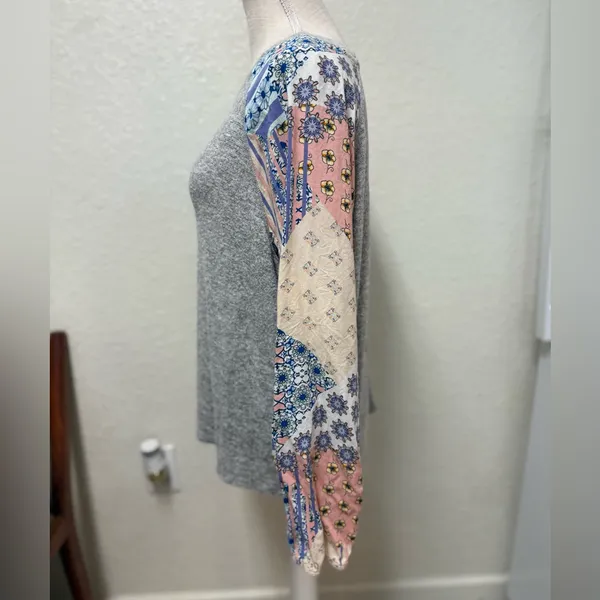 FREEBIRD Heather Gray Knit Top Size XL - Image 15