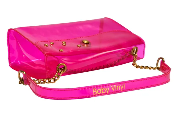 Handmade NWT Barbie Pink Tinted Clear Shoulder Bag - Image 8